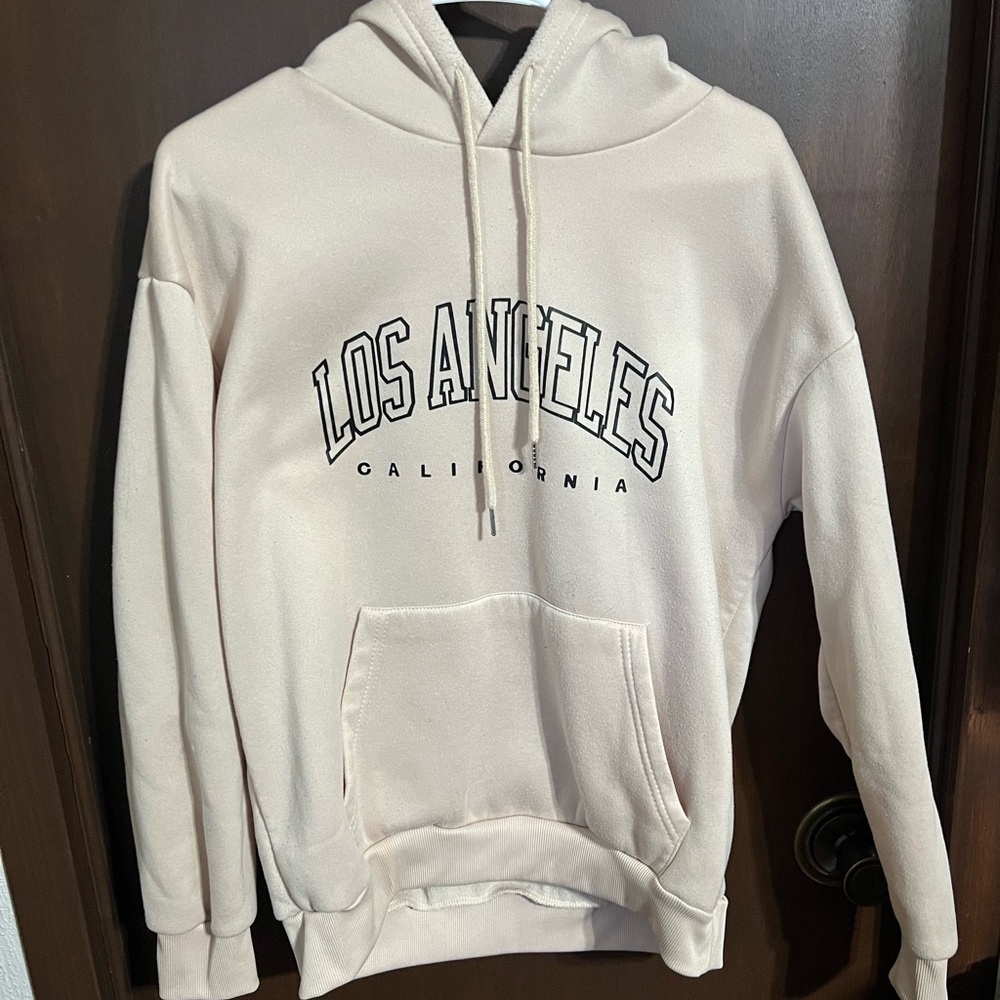 Los Angeles California Beige Hoodie